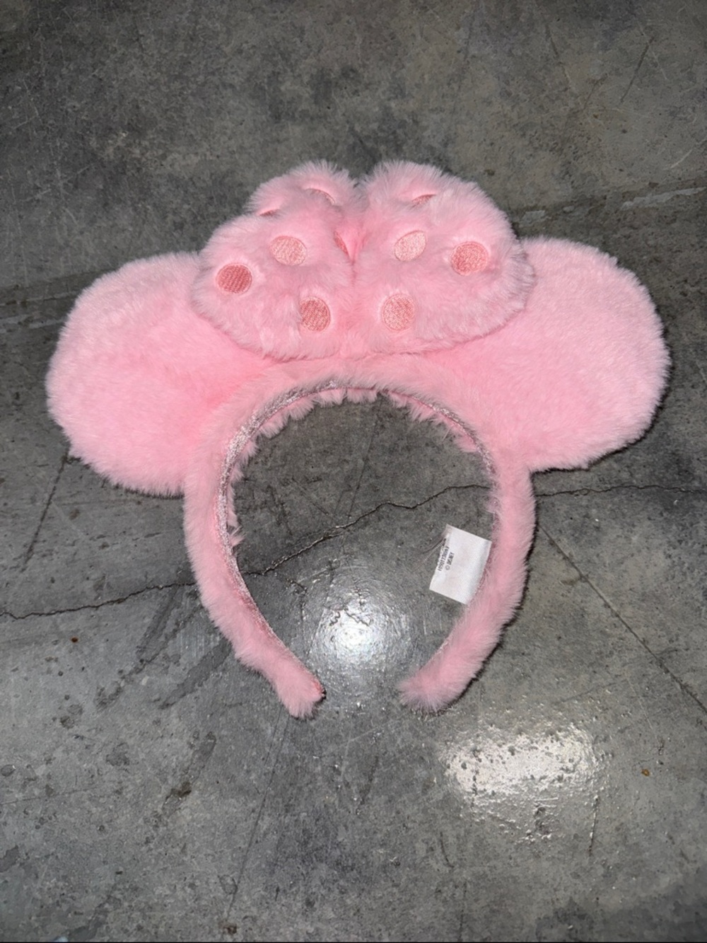 RESERVED Disney Pink Plush Minnie Ears Headband
